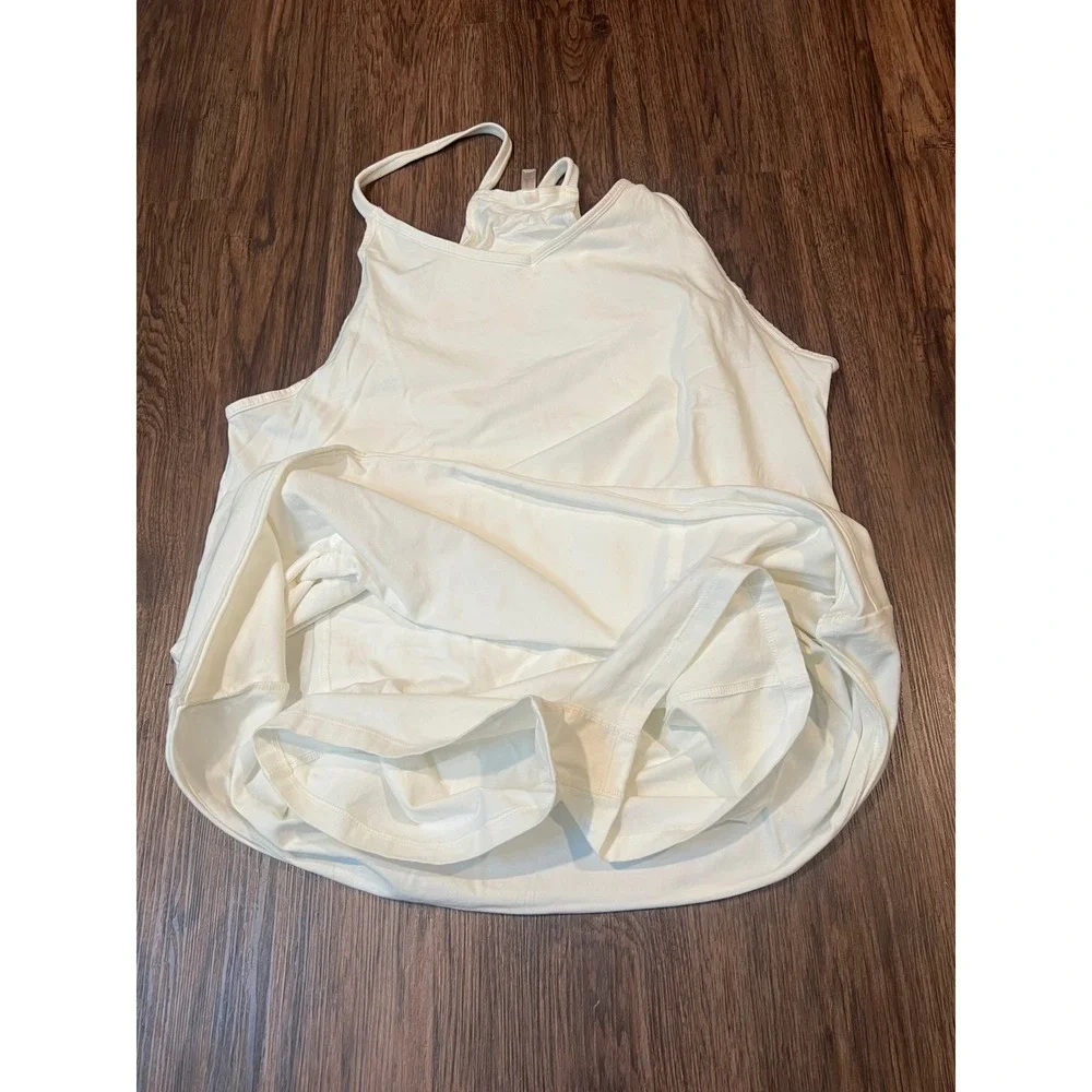 Free People FP Movement Hot Shot Mini Dress White Activewear Large